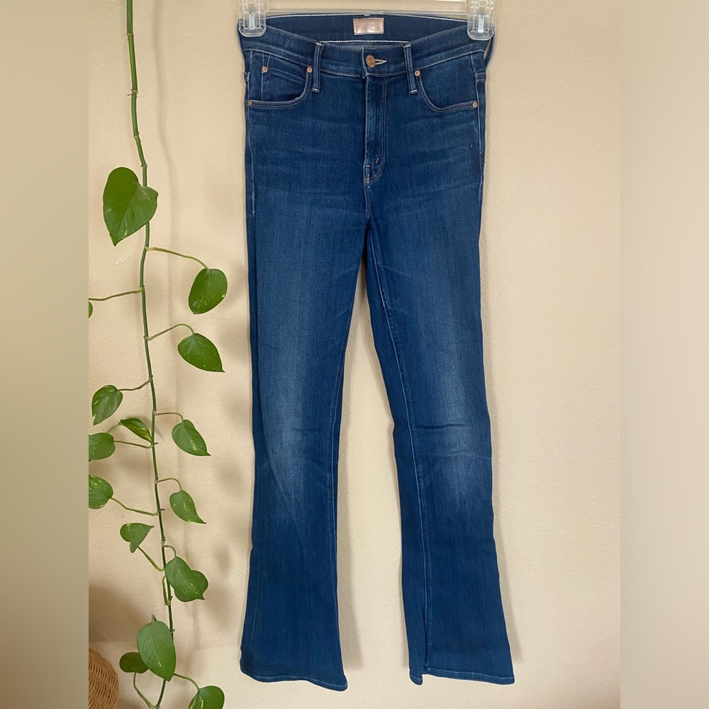 MOTHER Dark Wash Flares